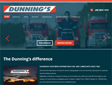 Tablet Screenshot of dunningsfuel.com.au